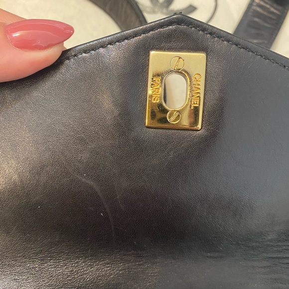 SOLD !Authentic CHANEL Leather Waist (Belt) Bag - Picture 14 of 17